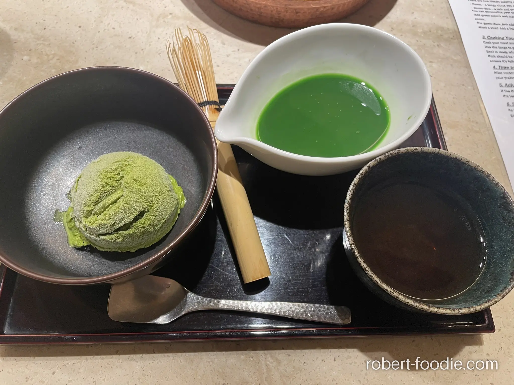 しゃぶしゃぶ 山笑ふ 抹茶冰淇淋